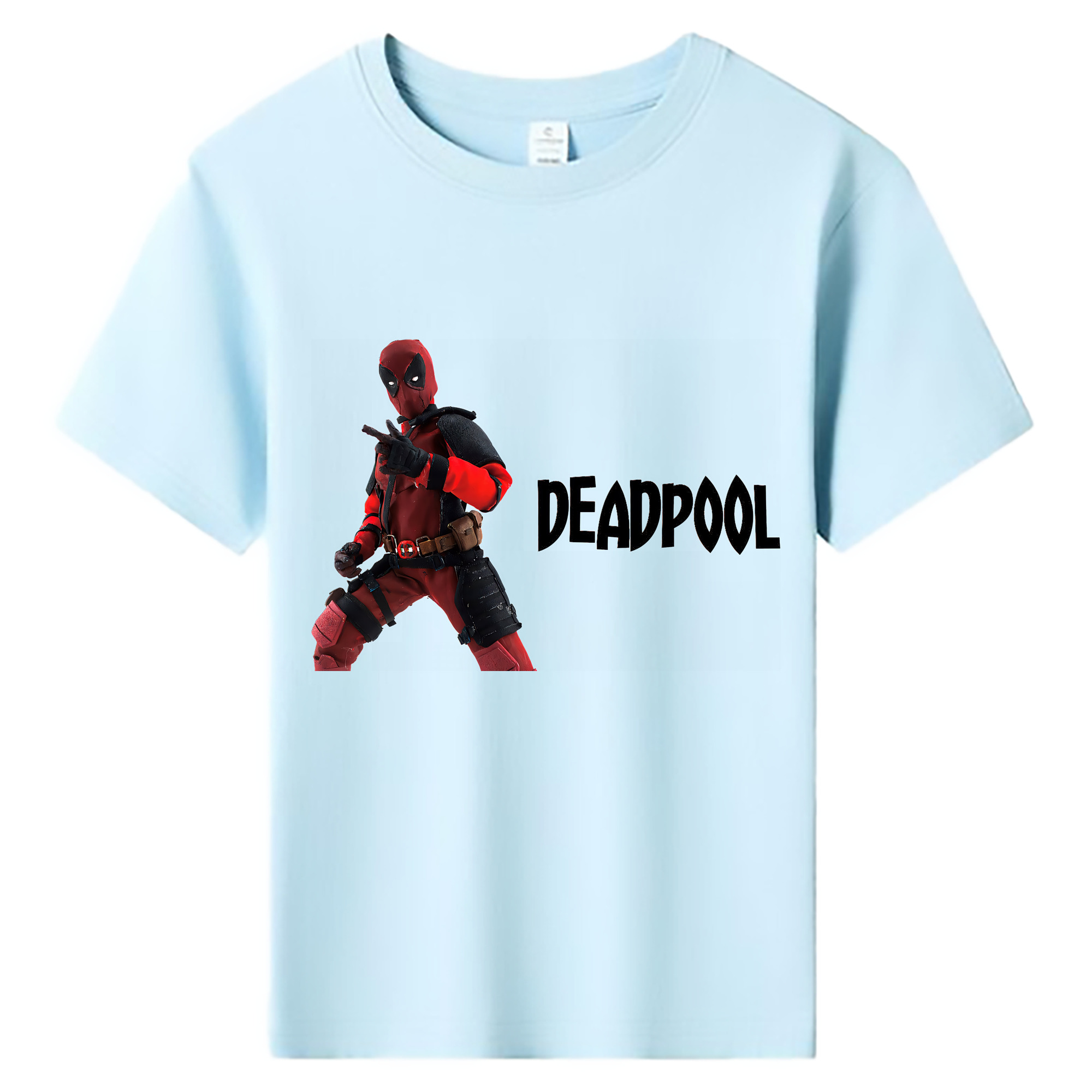 （画像用） Deadpool デッドプール 綿100％キッズTシャツ（フロントプリント）